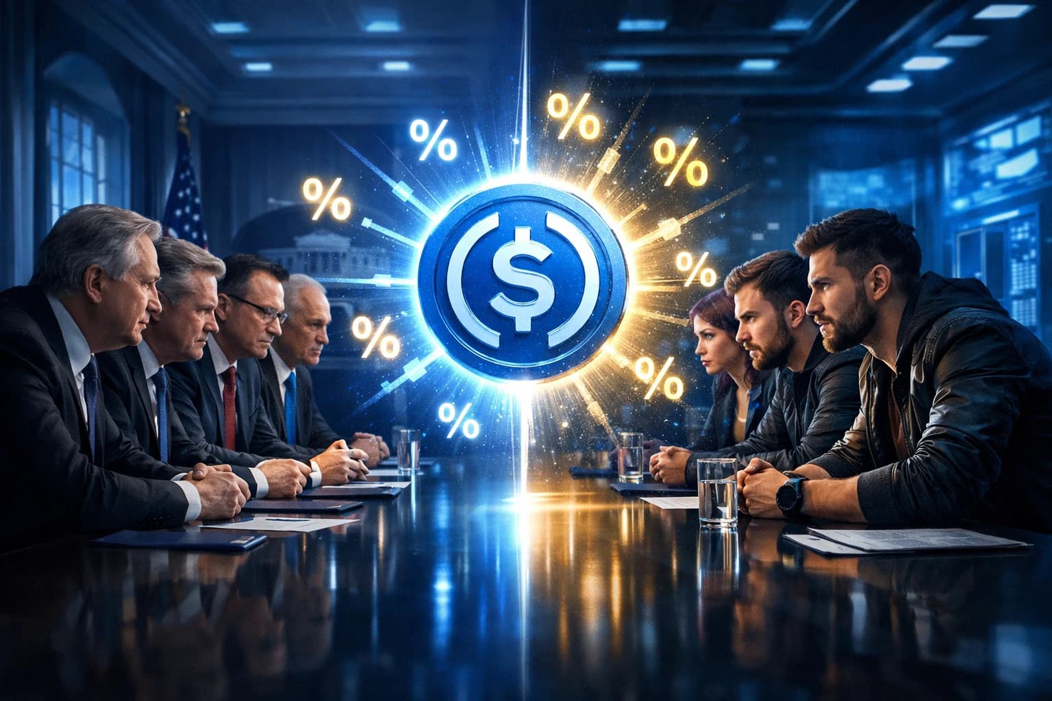 White House Stablecoin Yield Showdown: $500B Bank Exodus on the Line