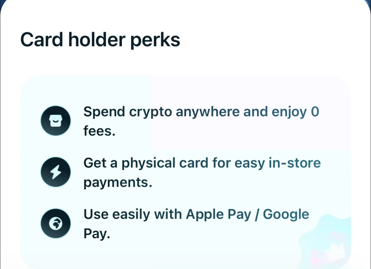 Bitget Wallet Card perks: zero fees, physical card, Apple Pay and Google Pay