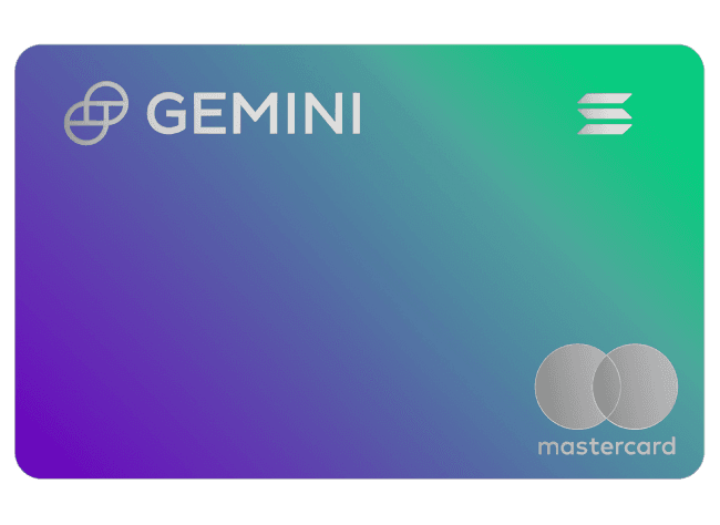 Gemini Credit Card: Solana Edition