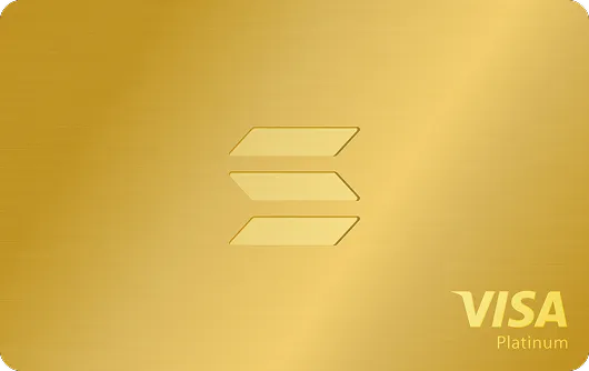 KAST Solana Solid Gold Card