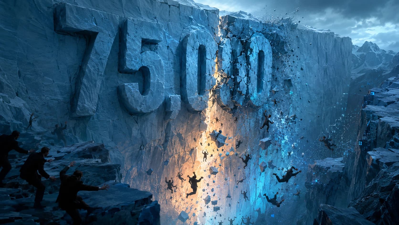 Bitcoin Breaks Below $75,000 as $150M in Longs Get Liquidated