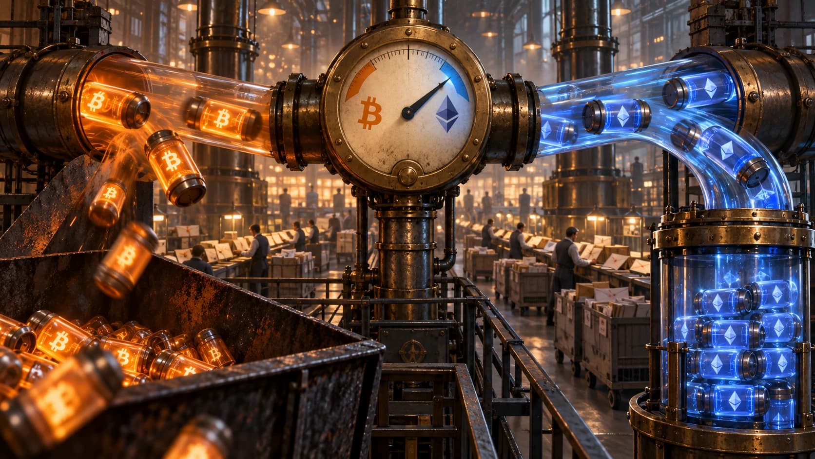 Bitcoin ETFs Shed $463M as Ether Funds Pull In $197M