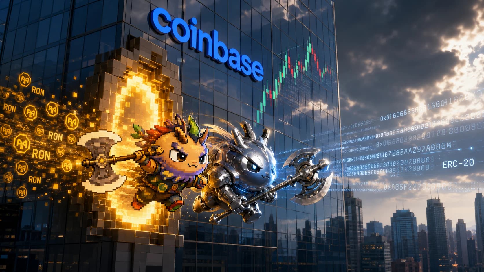 Ronin's RON Jumps 39.6% After Coinbase Lists Wrapped ERC-20 Version
