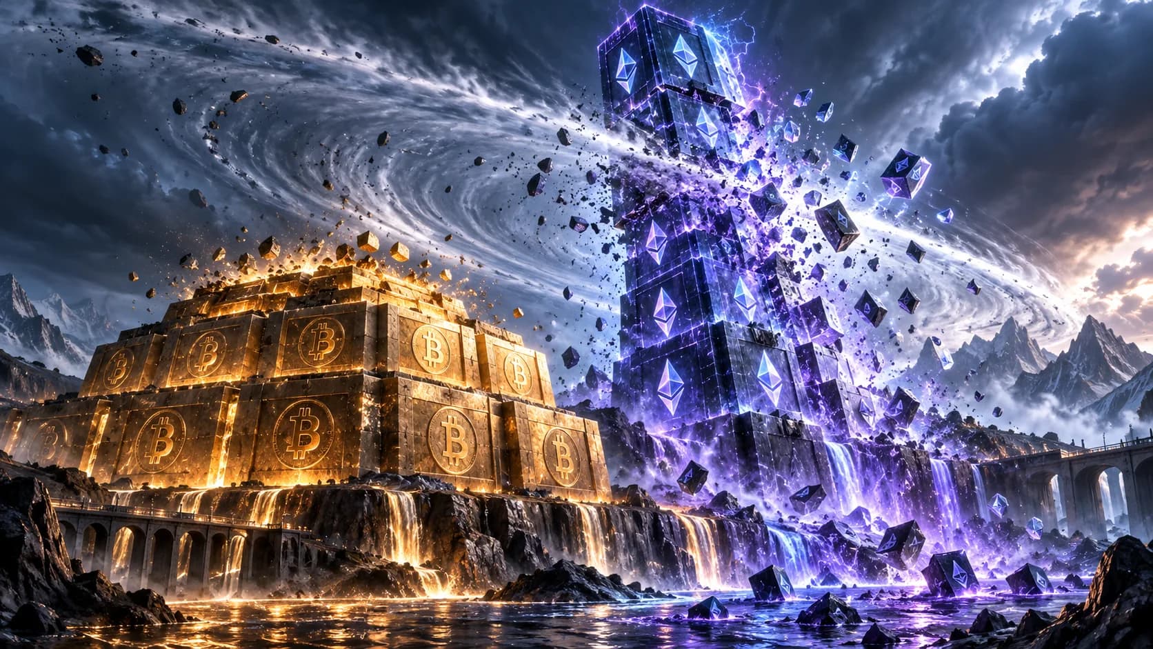 Ether Liquidations Hit 6x Bitcoin's Rate in a $1 Billion Crypto Flush