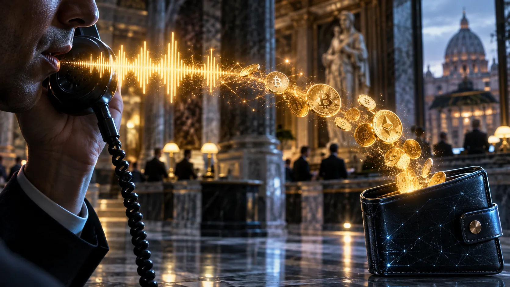 Fideuram Hit by AI Voice Scam, 36M Euros Routed to Crypto