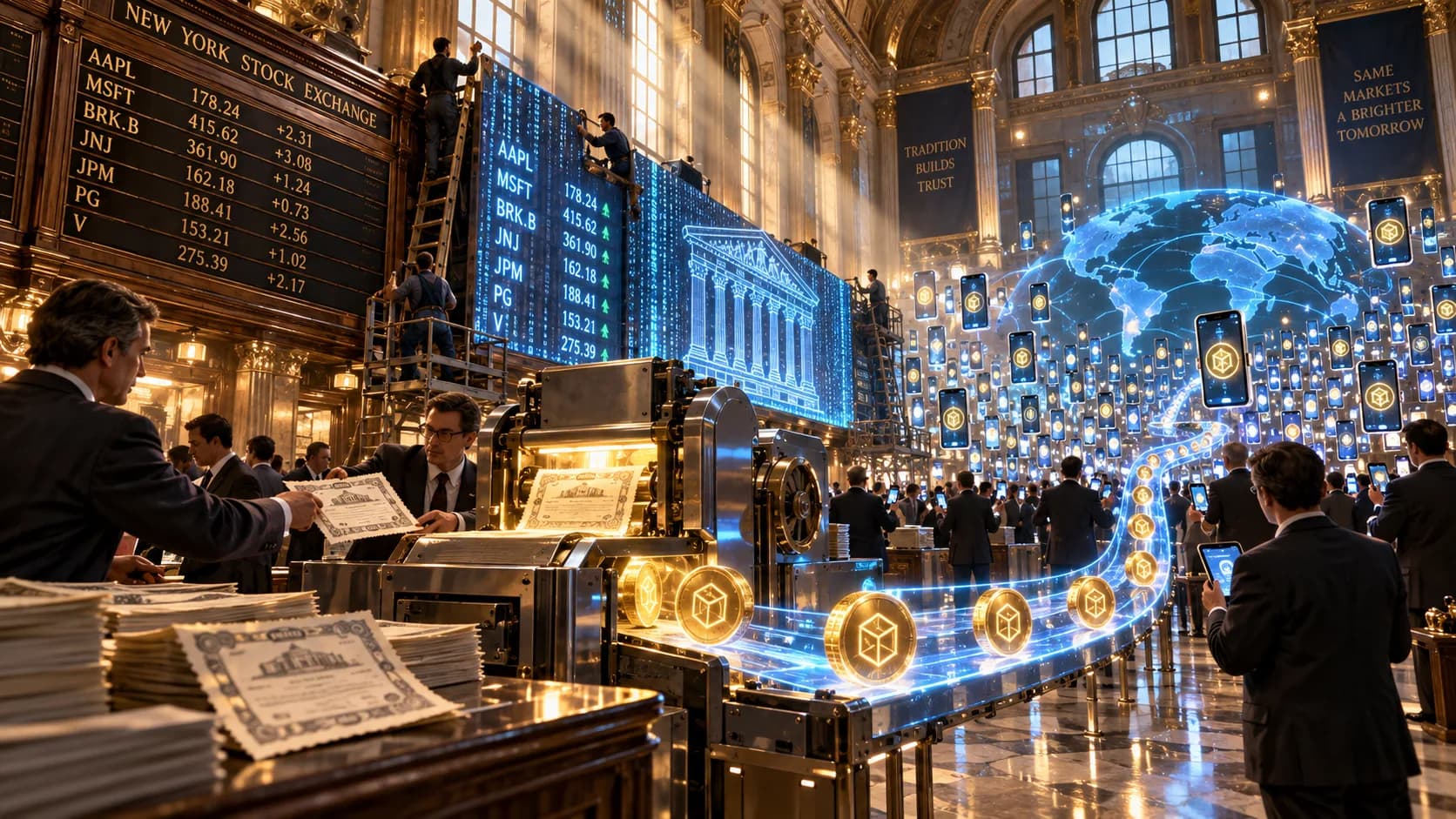 NYSE and Blockchain.com Sign MOU to Bring Tokenized US Stocks to 44M Accounts