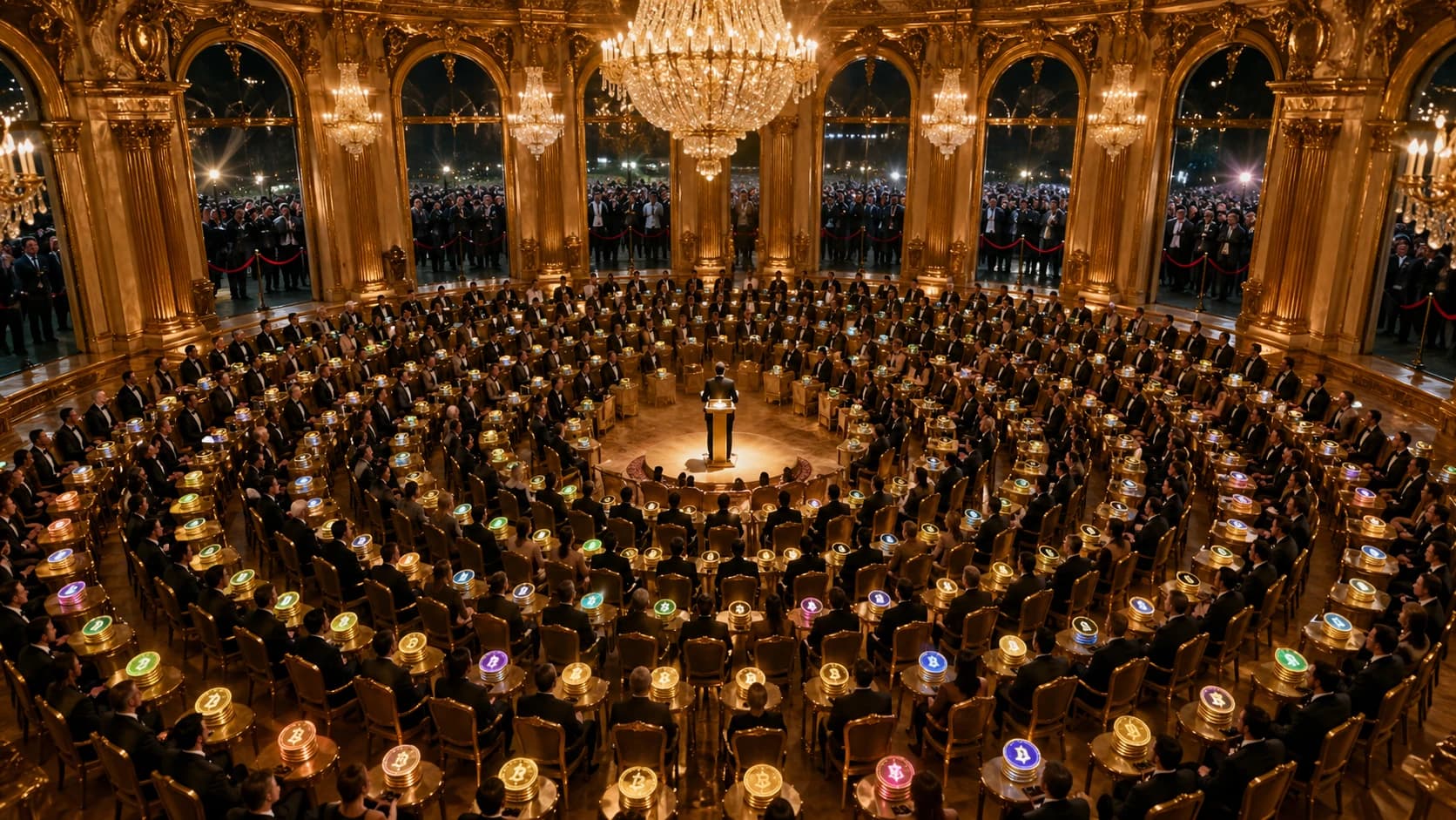 Trump Defends Crypto Bills at Mar-a-Lago Memecoin Gala