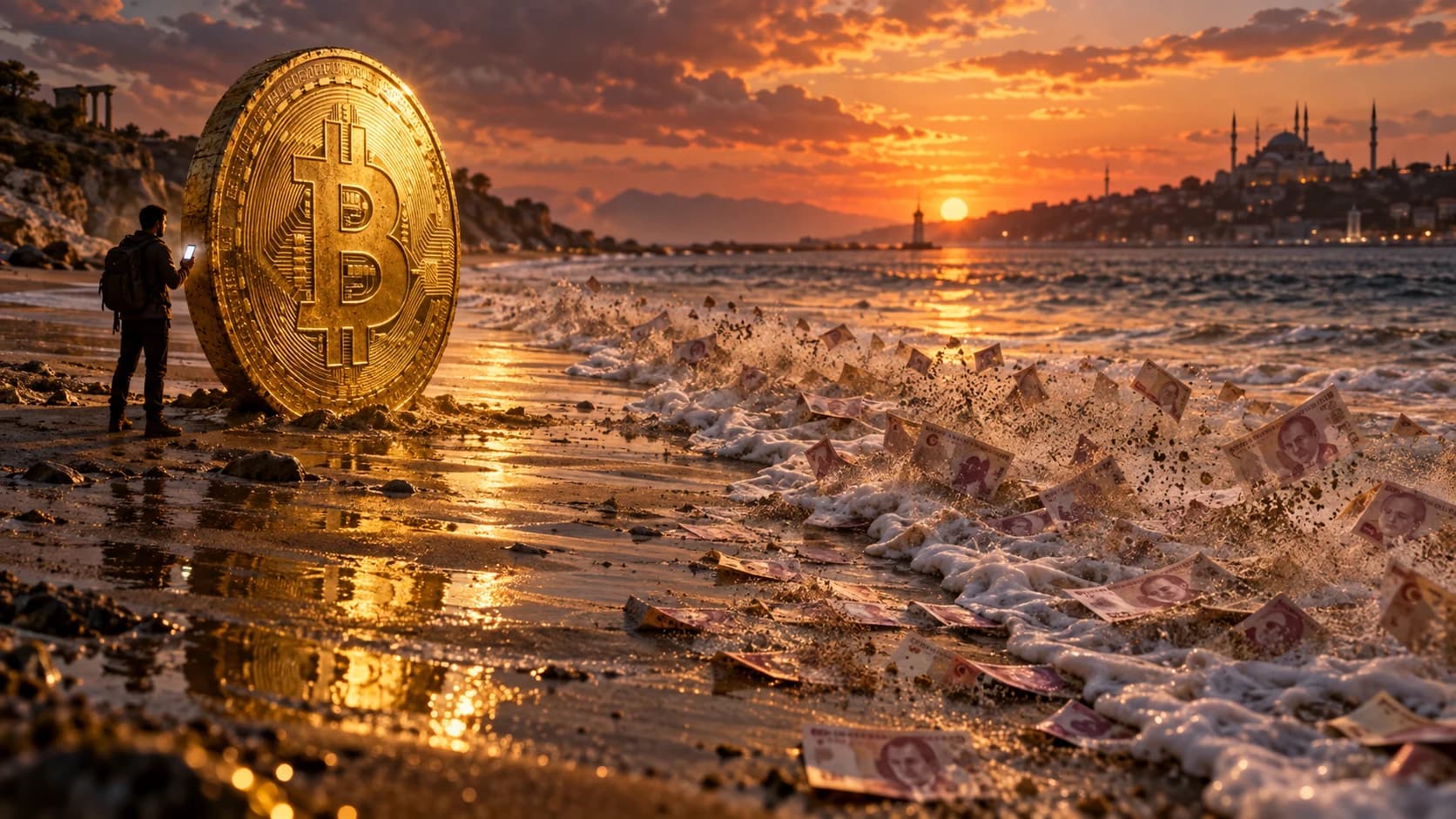 Turkish Lira Slides Toward Zero Against Bitcoin, Cointelegraph Says