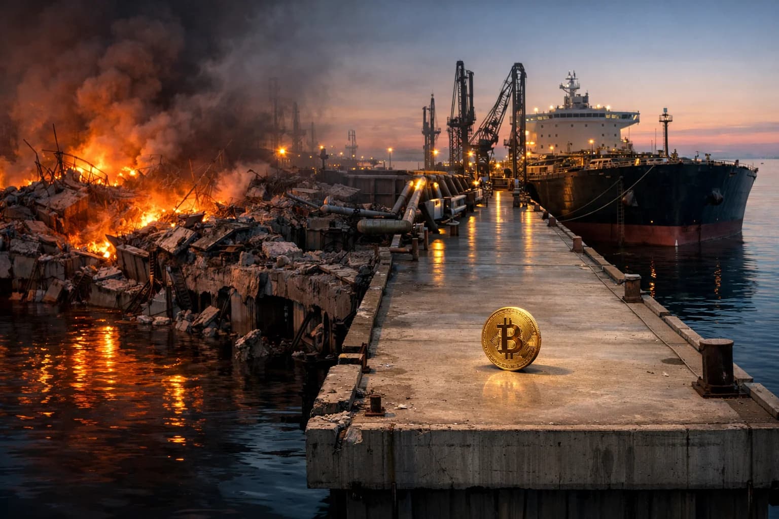 The US Just Bombed Iran's Biggest Oil Terminal, and Bitcoin Barely Moved