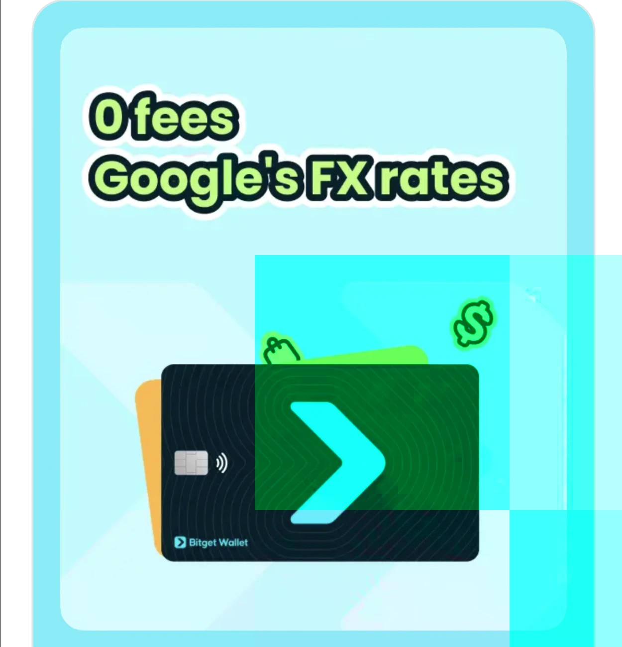 Bitget Wallet Card zero fees and Google FX rates