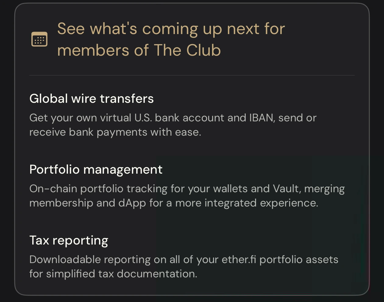 ether.fi upcoming features: global wire transfers, portfolio management, and tax reporting